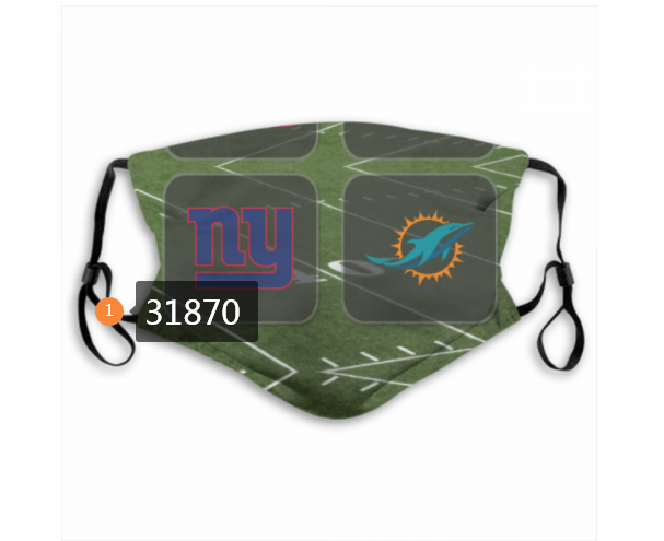 NFL Miami Dolphins 822020 Dust mask with filter